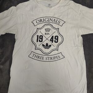 Adidas Originals White Tee with Black Print